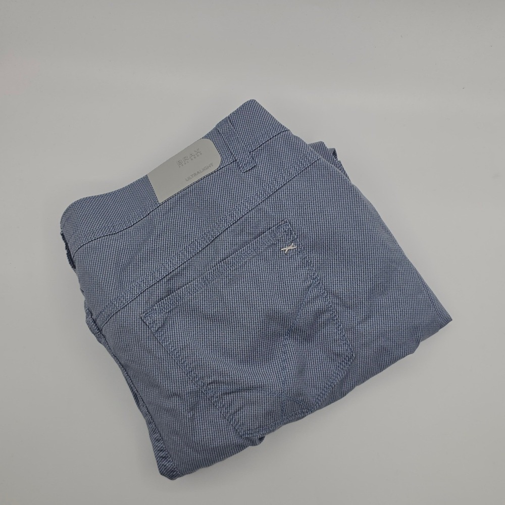 Brax Chino Pants Mens 36x34 Blue Cooper Fancy Ultralight Regular Fit Casual